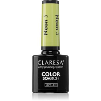 Claresa SoakOff UV/LED Color Neon lac de unghii sub forma de gel - imagine 2
